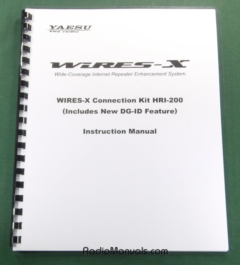 Yaesu Wires-X HRI-200 Instruction Manual - Click Image to Close